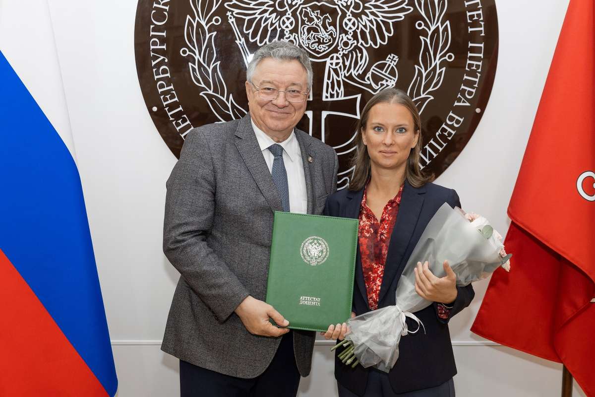 Анастасия Григорьева на заседании Учёного совета СПбПУ